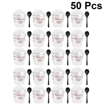 50 Sets of Disposable Mousse Cup DIY Tiramisu Cup Plastic Dessert Cup Creative Dessert Container with Spoon and Lid Random Color
50 Sets of Disposable Mousse Cup DIY Tiramisu Cup Plastic Dessert Cup Creative Dessert Container with Spoon and Lid Random Color