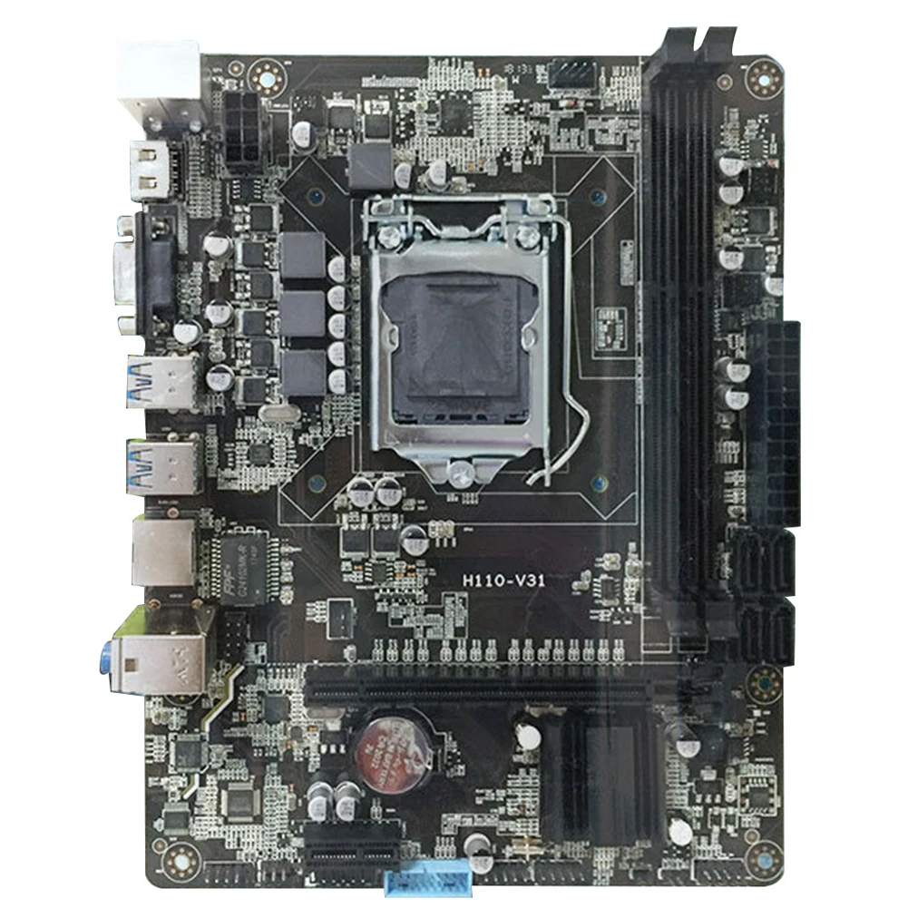 H110 Interface High Compatibility Dual Channel Computer Motherboard DDR3 Integrated Desktop Multi Slots Main Heat Dissipation
H110 Interface High Compatibility Dual Channel Computer Motherboard DDR3 Integrated Desktop Multi Slots Main Heat Dissipation