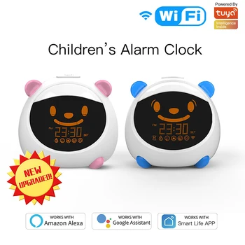 WiFi Smart Kids' Alarm Sleep Trainer Clock Light Sound Expression Smart Life Tuya App Voice Control with Alexa Google Home IFTTT
WiFi Smart Kids' Alarm Sleep Trainer Clock Light Sound Expression Smart Life Tuya App Voice Control with Alexa Google Home IFTTT