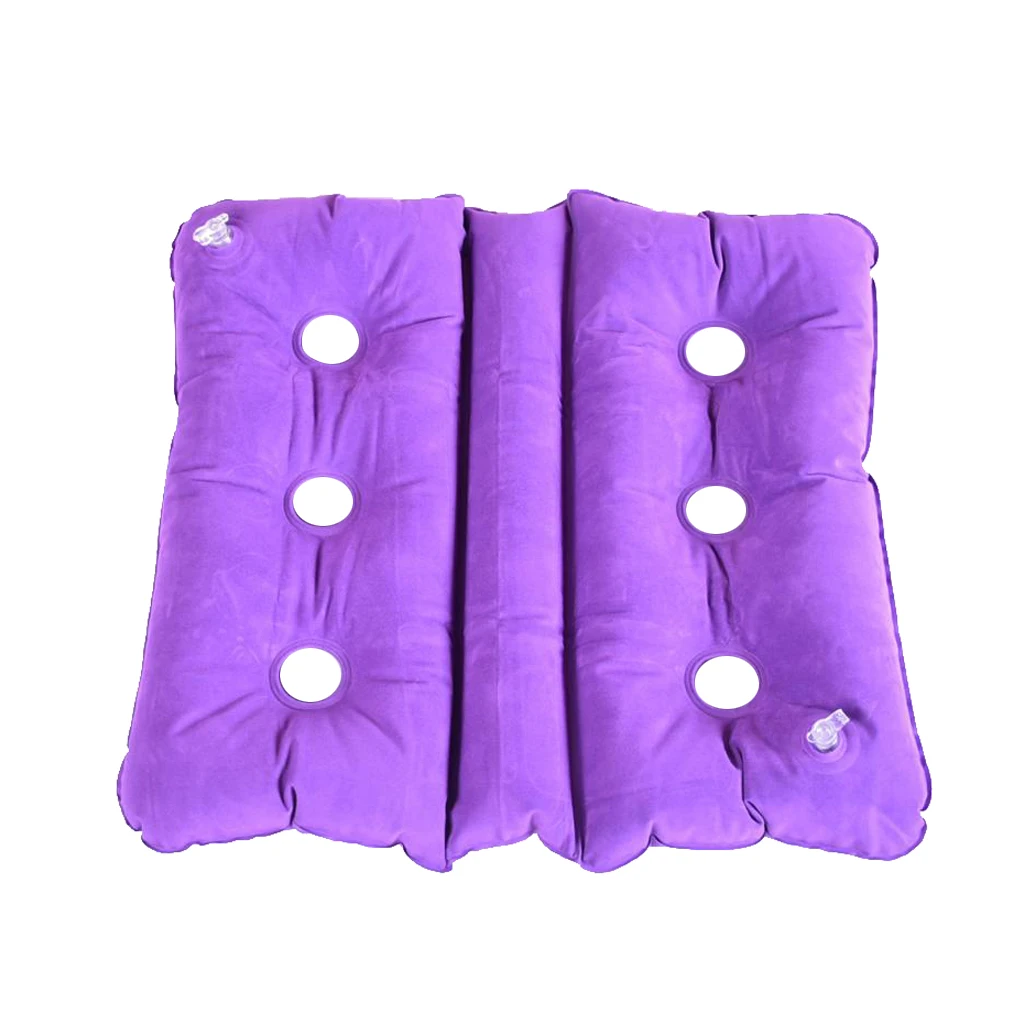 Inflatable Cushion Pad Seat Chair Wheelchair Pillow Home Travel - Purple Inflatable Cushion Pad Seat Chair Wheelchair Pillow Home Travel - Purple