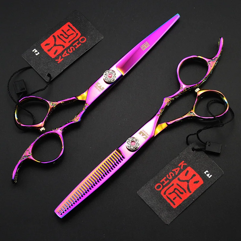 OLOEY Hairdressing Scissors 6 Inch Hair Scissors Professional Barber Scissors Cutting Thinning Styling Tool Hairdressing Shear
OLOEY Hairdressing Scissors 6 Inch Hair Scissors Professional Barber Scissors Cutting Thinning Styling Tool Hairdressing Shear