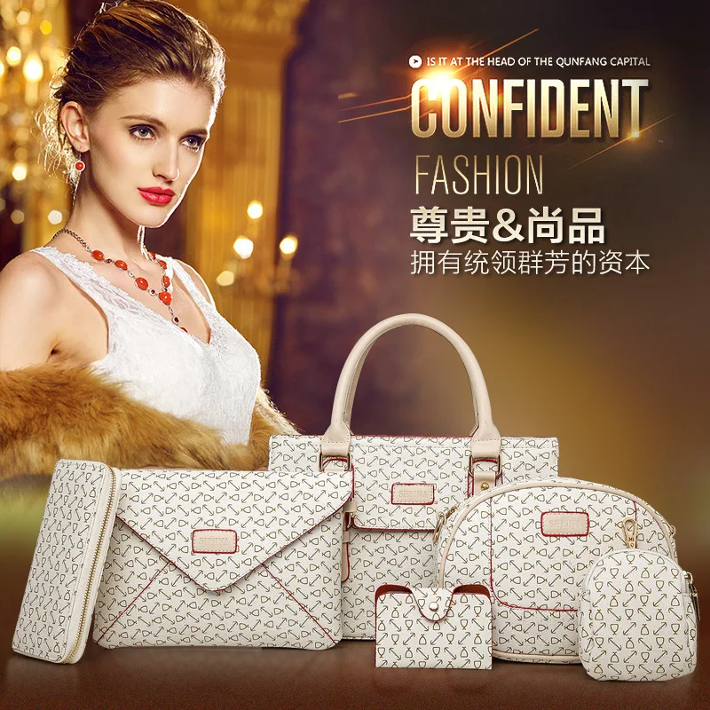 Holy Snow Beauty WOMEN'S Bag 2016 New Style Versatile Different Size Bags Six Pieces Set Arrowhead Pattern Shoulder Handbag
Holy Snow Beauty WOMEN'S Bag 2016 New Style Versatile Different Size Bags Six Pieces Set Arrowhead Pattern Shoulder Handbag
