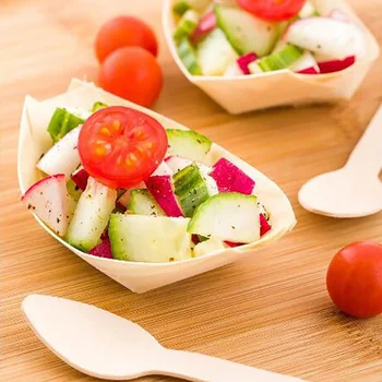 100PC Disposable Tableware Dessert Plates Sushi Boat Ship Shape Wooden Tray for Snacks Nibbles Event Party Birthday Supplies
100PC Disposable Tableware Dessert Plates Sushi Boat Ship Shape Wooden Tray for Snacks Nibbles Event Party Birthday Supplies