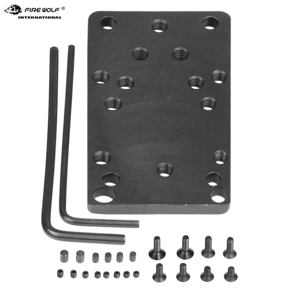 Fire Wolf tactics magorui Glock Rear Sight Plate Porous Base Mount fixed Fit Universal Red Dot Optics Sight Handgun Accessories
Fire Wolf tactics magorui Glock Rear Sight Plate Porous Base Mount fixed Fit Universal Red Dot Optics Sight Handgun Accessories