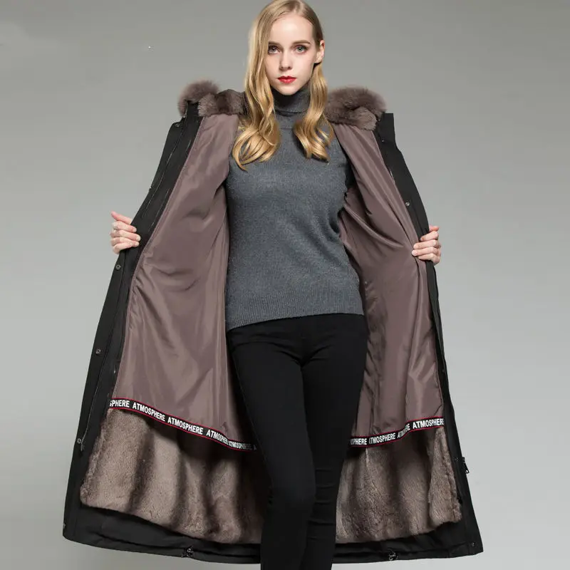 Women Winter Parkas 2022 Female Premium Quality Fur Overcoat Thicken Removable Liner Coat Imitate Fox Fur Collar Jacket W2406
Women Winter Parkas 2022 Female Premium Quality Fur Overcoat Thicken Removable Liner Coat Imitate Fox Fur Collar Jacket W2406