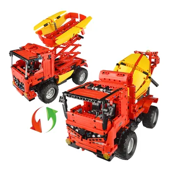 815Pcs 2.4G DIY Assembly RC Deformed Mixer Truck Building Block Kit With Two Kinds Of Model For Children Education Birthday Gift
815Pcs 2.4G DIY Assembly RC Deformed Mixer Truck Building Block Kit With Two Kinds Of Model For Children Education Birthday Gift