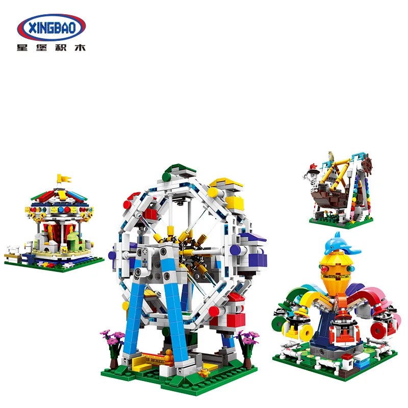 XINGBAO Creative DIY Plastic Small Particles Assembled Building Blocks Children'S Educational Play House Amusement Park Ferris W
XINGBAO Creative DIY Plastic Small Particles Assembled Building Blocks Children'S Educational Play House Amusement Park Ferris W