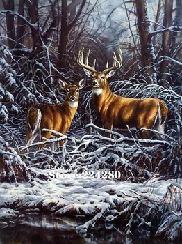 Animal deer snowy day Needlework Cross stitch 14CT Unprinted Embroidery kits Arts Cross-Stitching,DIY Handmade Home Decor
Animal deer snowy day Needlework Cross stitch 14CT Unprinted Embroidery kits Arts Cross-Stitching,DIY Handmade Home Decor