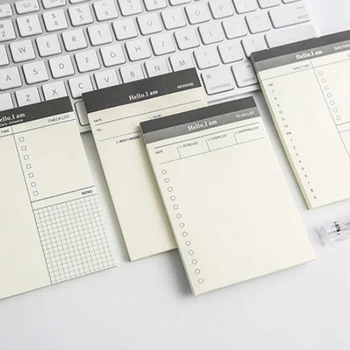 1pcs Simple Time Plan Notes Daily Plan Can Tear Notepad Office Schedule Portable Memo Creative Stationery
1pcs Simple Time Plan Notes Daily Plan Can Tear Notepad Office Schedule Portable Memo Creative Stationery
