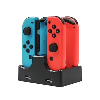 Charging Stand For N-Switch Joy Con Multifunction 4 In 1 Four Grids Small Gamepad Charger Dock USB Connected Battery Charger
Charging Stand For N-Switch Joy Con Multifunction 4 In 1 Four Grids Small Gamepad Charger Dock USB Connected Battery Charger