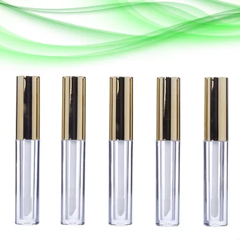10pcs 10ml Labial Glair Circular Tubes Empty Lip Gloss Tube Plastic Body Lip Glaze Bottle for Female (Golden) 
10pcs 10ml Labial Glair Circular Tubes Empty Lip Gloss Tube Plastic Body Lip Glaze Bottle for Female (Golden)