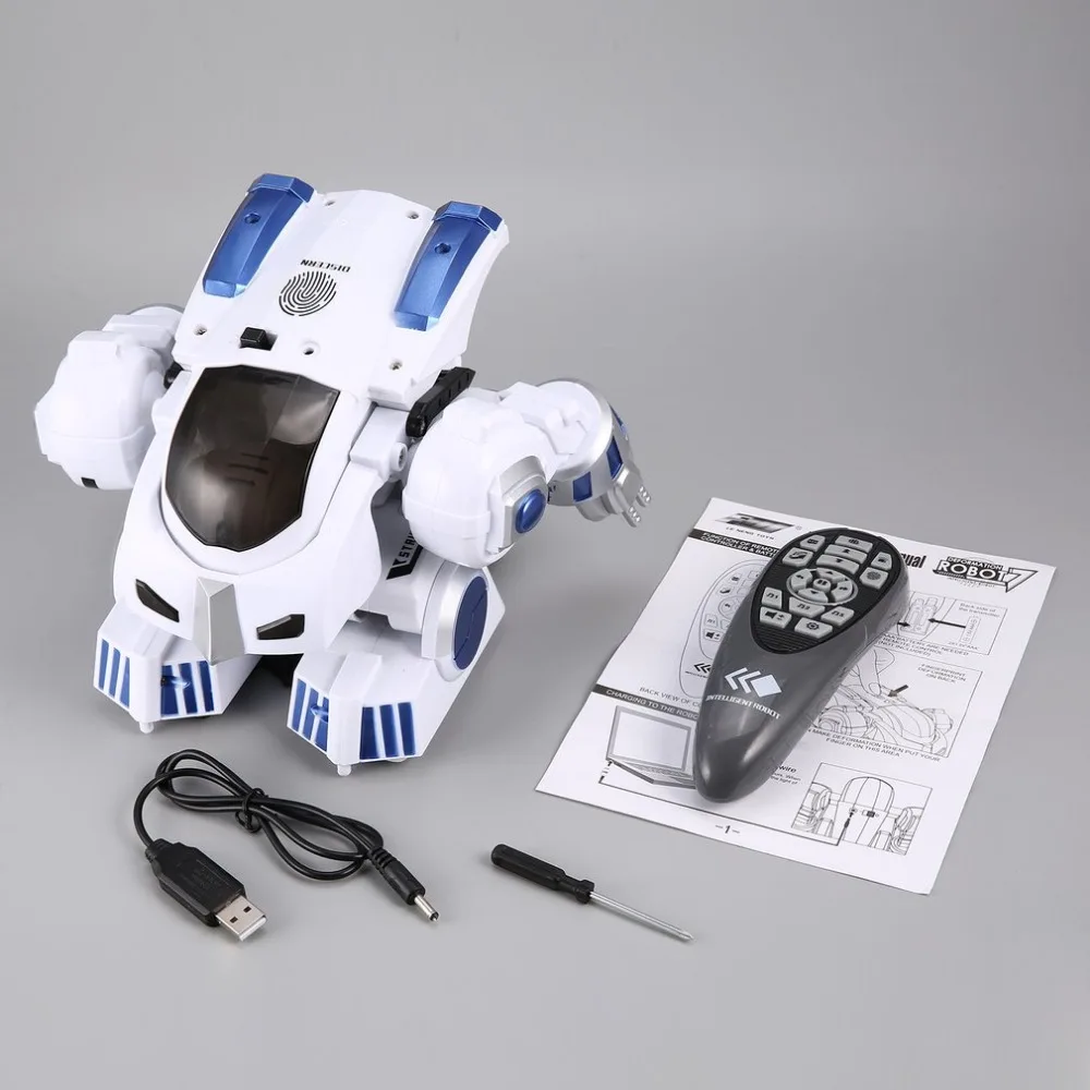 K4 Intelligent Fingerprint Deformation Police RC Robot Walking Dancing Saying Sliding Kid Remote Control Toy Gift RC Robot Hobby
K4 Intelligent Fingerprint Deformation Police RC Robot Walking Dancing Saying Sliding Kid Remote Control Toy Gift RC Robot Hobby