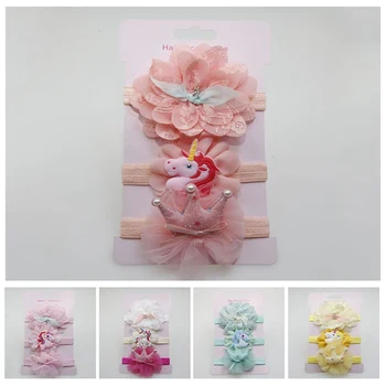 3pcs/lot Baby Elastic Unicorn Crown Bow Headband Set Flower Headbands Band Bows For Girl Headwear Kid Newborn Hair Accessories
3pcs/lot Baby Elastic Unicorn Crown Bow Headband Set Flower Headbands Band Bows For Girl Headwear Kid Newborn Hair Accessories