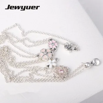 Spring Poetic Blooms Mixed Enamels Necklaces for Women 925 Sterling Silver link chain Necklace Women Fine Jewelry Jewyuer NC025
Spring Poetic Blooms Mixed Enamels Necklaces for Women 925 Sterling Silver link chain Necklace Women Fine Jewelry Jewyuer NC025