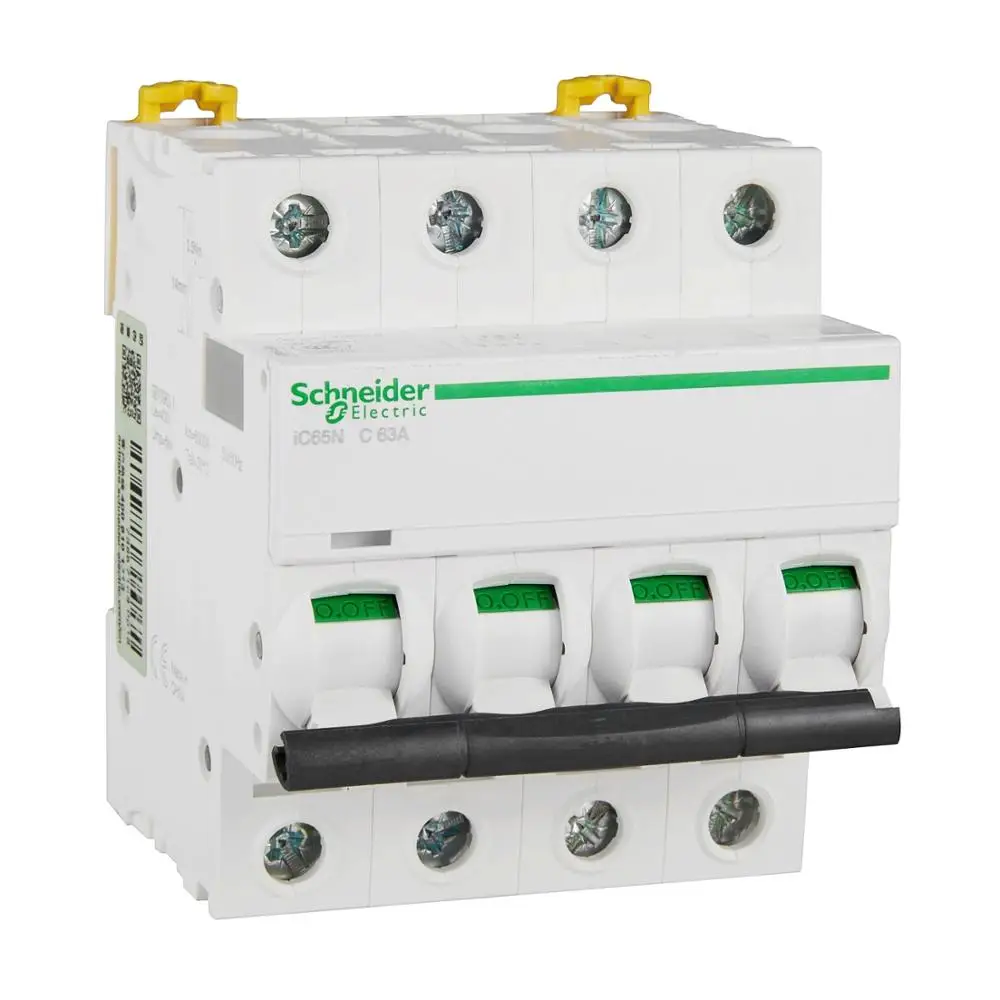 Original export IC65N distribution protection small circuit breaker C curve 4P 63A DIN rail installation
Original export IC65N distribution protection small circuit breaker C curve 4P 63A DIN rail installation