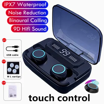 TWS Bluetooth 5.0 Earphones Charging Box Wireless Headphone 9D Stereo Sports Waterproof Earbuds Headsets Microphone LED Display
TWS Bluetooth 5.0 Earphones Charging Box Wireless Headphone 9D Stereo Sports Waterproof Earbuds Headsets Microphone LED Display