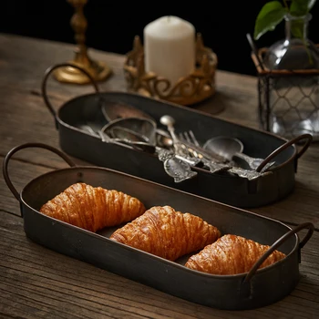 Retro Long Iron Tray with Handles Metal Vintage French Bread Dessert Fruit Cake Plates Organizer Table Home Decor wy121306
Retro Long Iron Tray with Handles Metal Vintage French Bread Dessert Fruit Cake Plates Organizer Table Home Decor wy121306