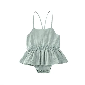 0-18M Newborn Infant Baby Girls Rompers Ruffles Green Jumpsuit Solid Color Summer Toddler Baby Girls Clothes Costumes
0-18M Newborn Infant Baby Girls Rompers Ruffles Green Jumpsuit Solid Color Summer Toddler Baby Girls Clothes Costumes