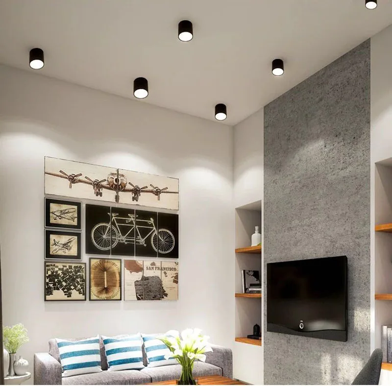 Dimmable LED downlight spotlight ceiling lamp AC220V 110V 5W 7w 9w 12w 15w 18w round ceiling light panel light indoor lighting