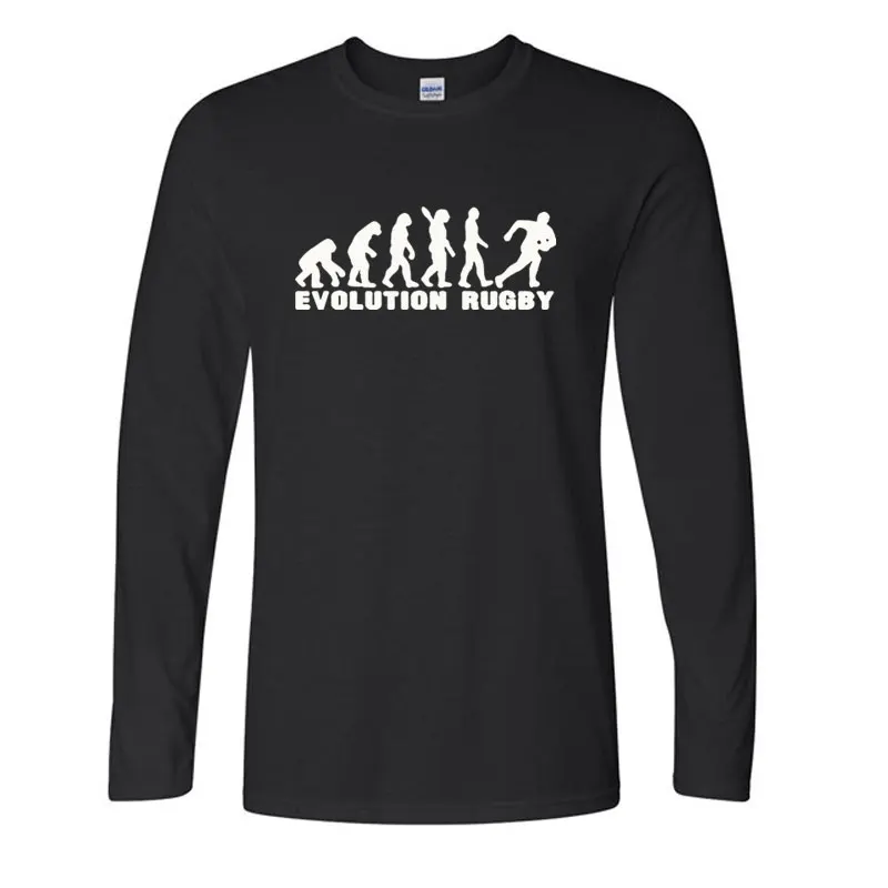Evolution Rugbying Printed Long Sleeve Men Casual T-Shirt Funny Hip Hop Mens New Sporting Homme Tops Tees EU Size
Evolution Rugbying Printed Long Sleeve Men Casual T-Shirt Funny Hip Hop Mens New Sporting Homme Tops Tees EU Size
