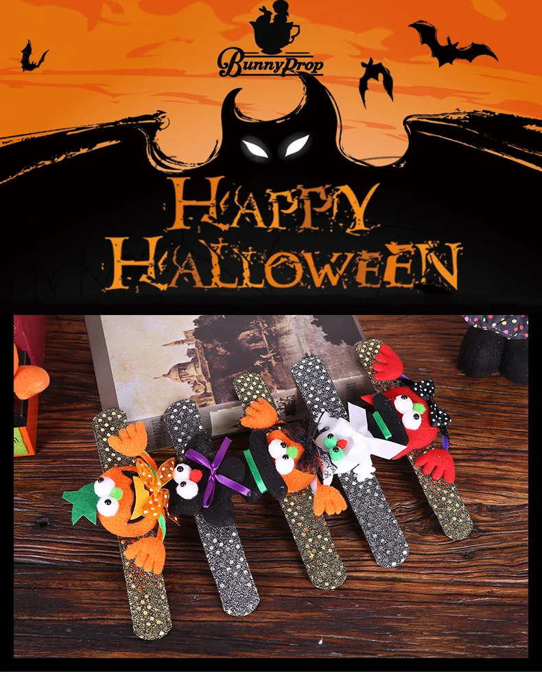 adult bracelet with lights pumpkin bat ghosts halloween circle