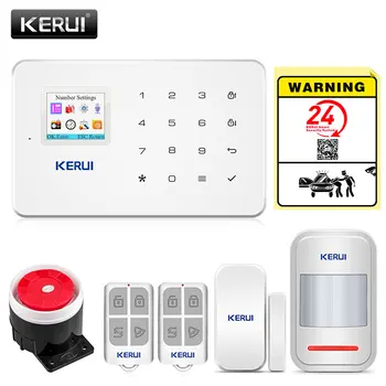 KERUI G18 GSM Smart Wireless Home Security Alarm system Kit APP Control Compatible with PIR Motion Detector Door/Window Sensor
KERUI G18 GSM Smart Wireless Home Security Alarm system Kit APP Control Compatible with PIR Motion Detector Door/Window Sensor