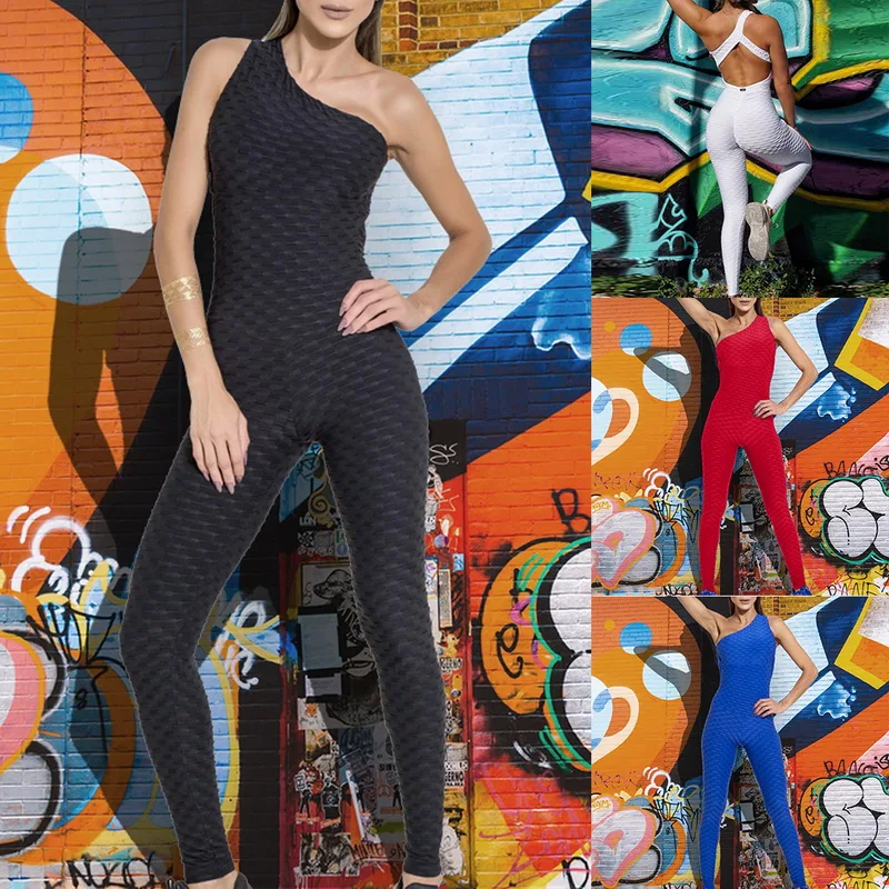 One Shoulder Sexy Tracksuit Women 2019 Autumn Tights One Piece Jumpsuits Yoga Set Sports Wear Female Backless Casual Playsuit
One Shoulder Sexy Tracksuit Women 2019 Autumn Tights One Piece Jumpsuits Yoga Set Sports Wear Female Backless Casual Playsuit