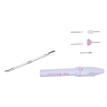 2Pcs Nail Art Remover Tool: 1 Pcs 5 Bits Electric Manicure Nail Drill File Grinder & 1Pcs Cuticle Pusher Cuticle Trimmer
2Pcs Nail Art Remover Tool: 1 Pcs 5 Bits Electric Manicure Nail Drill File Grinder & 1Pcs Cuticle Pusher Cuticle Trimmer