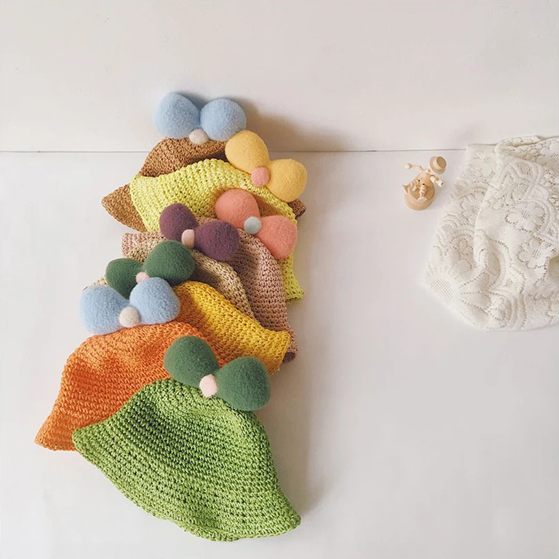 Summer Lovely Bowknot Baby Straw Hats Solid Color Kids Boys Girls Sun Hats Toddler Beach Caps Breathable Bucket Hat
Summer Lovely Bowknot Baby Straw Hats Solid Color Kids Boys Girls Sun Hats Toddler Beach Caps Breathable Bucket Hat