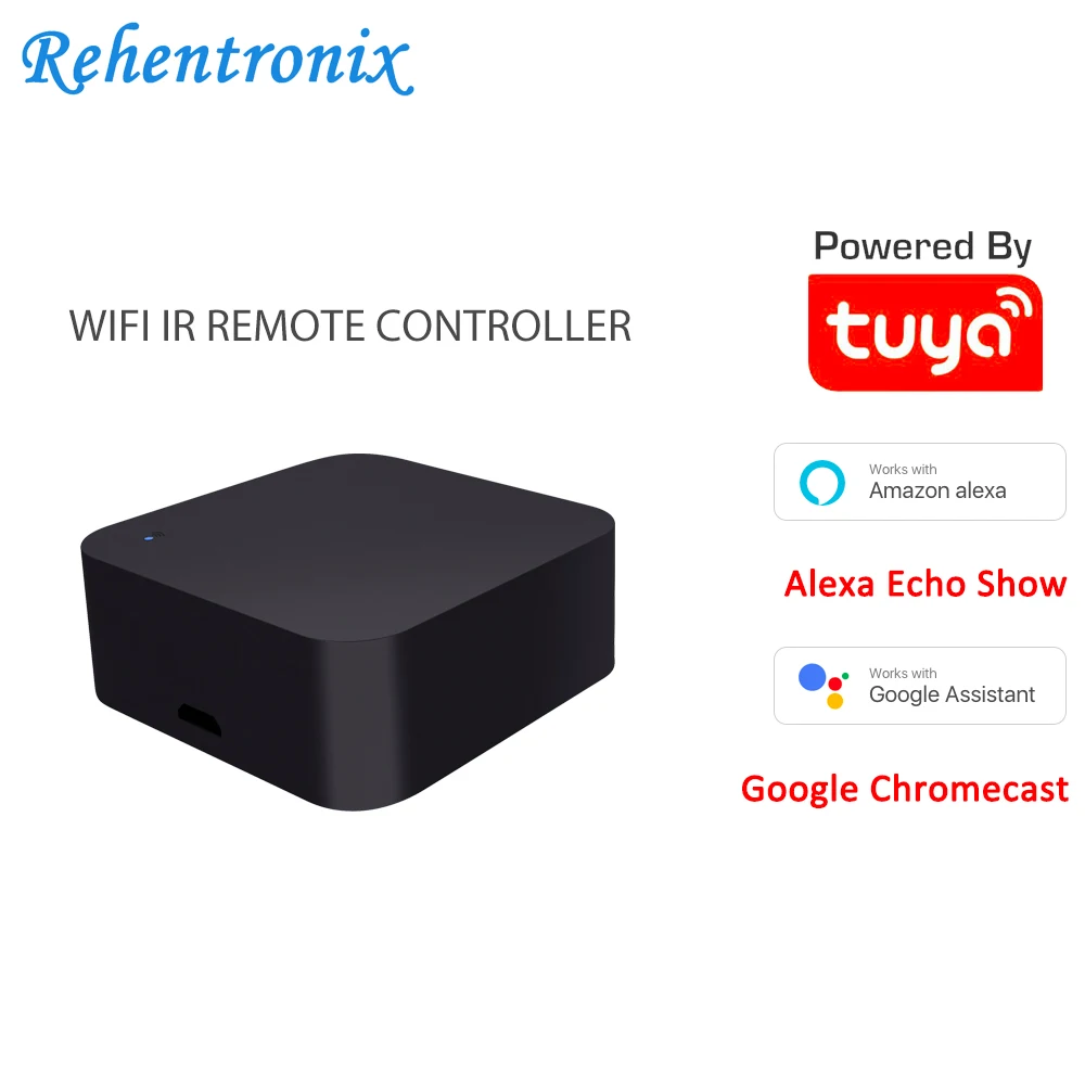 Tuya Universal Smart Wifi IR Remote Controller Infrared Home Control Adapter Work with Alexa Google Voice Smart Home Devices
Tuya Universal Smart Wifi IR Remote Controller Infrared Home Control Adapter Work with Alexa Google Voice Smart Home Devices