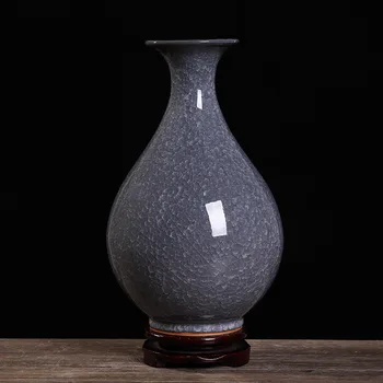 New Creative Ceramics Jade Pot Spring Vase Color Glaze Ice Crack Gray Vase Modern Fashion Crafts Furnishings
New Creative Ceramics Jade Pot Spring Vase Color Glaze Ice Crack Gray Vase Modern Fashion Crafts Furnishings