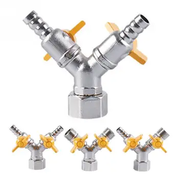 Shut Off Fitting Adapter Ball Fuel Gas Automotive Brass 3 Way Irrigation Connector Large Flow Hose Barb Pipe Y Shaped
Shut Off Fitting Adapter Ball Fuel Gas Automotive Brass 3 Way Irrigation Connector Large Flow Hose Barb Pipe Y Shaped