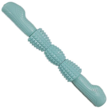

HOT-Hand-Held Massage Sticks Tendon Sticks Three-Wheel Rollers for Whole Body Yoga Sticks