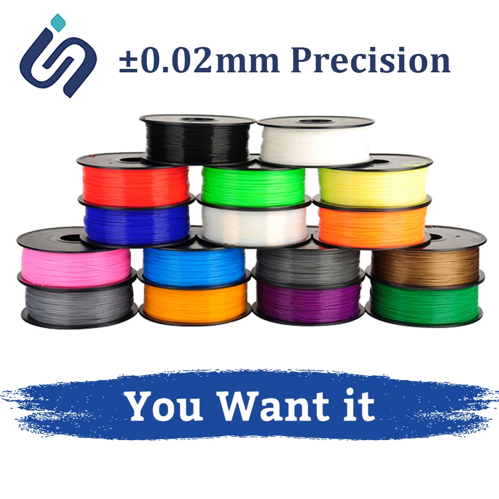 

3D Printer PLA Filament 1.75mm 1KG High Precision ±0.02mm 1kg/0.5kg ABS/PLA 3D Printer Filament