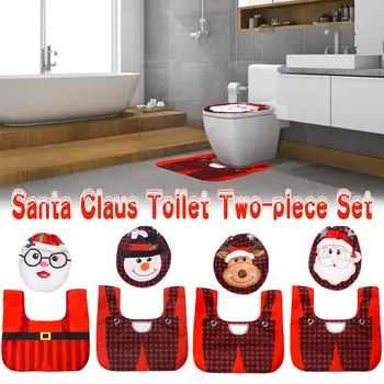 2PC/Set Santa Claus Snowman Reindeer Christmas Toilet Cover Merry Christmas Decor Bathroom Mat for Home Xmas Ornaments
2PC/Set Santa Claus Snowman Reindeer Christmas Toilet Cover Merry Christmas Decor Bathroom Mat for Home Xmas Ornaments