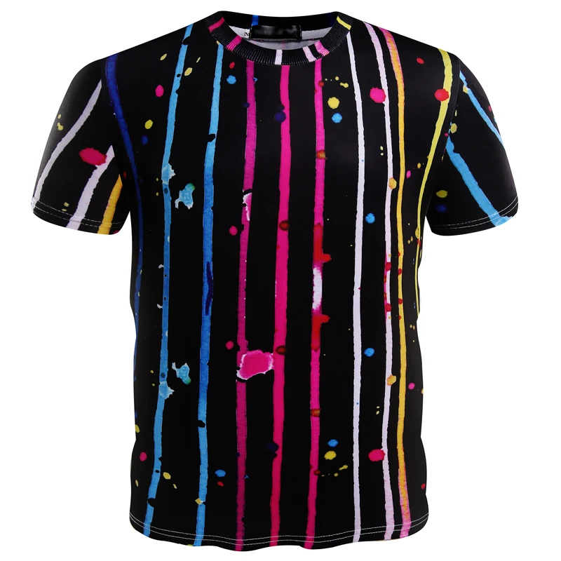 Color Vertical Stripes T-Shirt Men Clothing Hip Hop Gouache Spots 3D Print T Shirt Fashion Streetwear Casual Cycling Tshirt Tops 
Color Vertical Stripes T-Shirt Men Clothing Hip Hop Gouache Spots 3D Print T Shirt Fashion Streetwear Casual Cycling Tshirt Tops