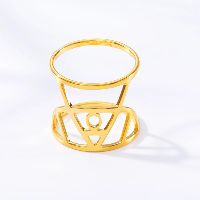 ICFTZWE Authentic Stainless Steel Golden Sliver Loving Double Rings For Women Engagement Wedding Minimalism Jewelry Gift
ICFTZWE Authentic Stainless Steel Golden Sliver Loving Double Rings For Women Engagement Wedding Minimalism Jewelry Gift