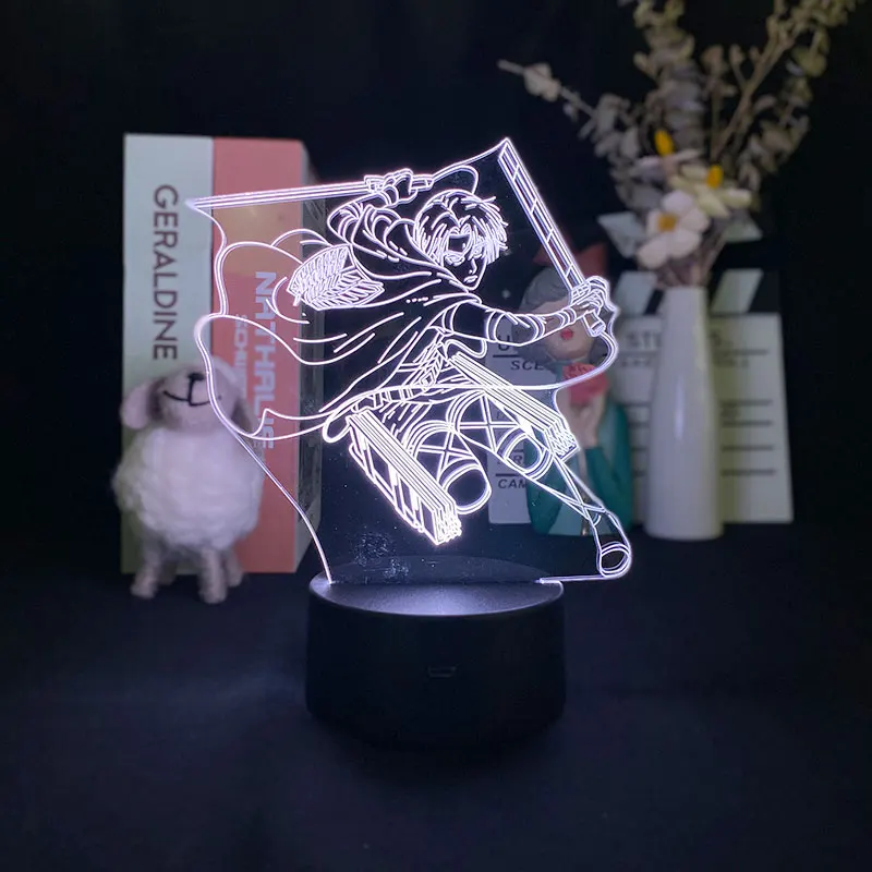 Anime Figure Attack on Titan Levi Ackerman Night Light Lamp for Bedroom Decoration Kids Gift Table 3d Led Lamp Manga
Anime Figure Attack on Titan Levi Ackerman Night Light Lamp for Bedroom Decoration Kids Gift Table 3d Led Lamp Manga