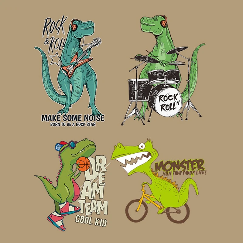 Cool Skateboard Dinosaurs Heat Transfers Washable Appliques Badge Bikers DIY Apparel Accessory Ironing Sticker Animal Patches
Cool Skateboard Dinosaurs Heat Transfers Washable Appliques Badge Bikers DIY Apparel Accessory Ironing Sticker Animal Patches