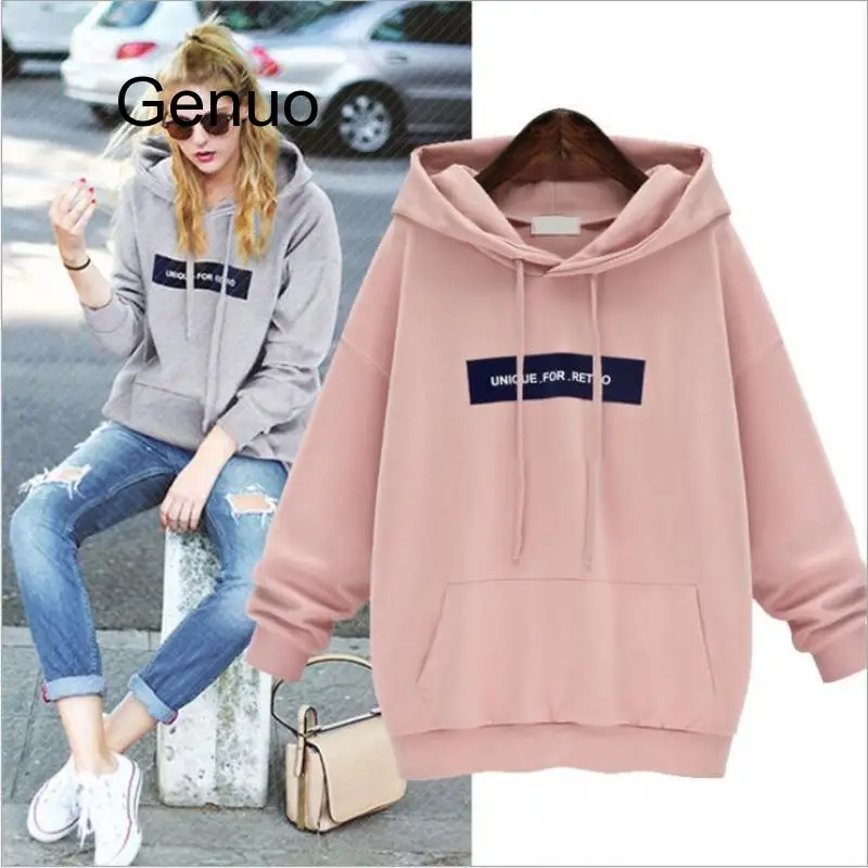 2020 Women Sweatshirt Loose Hoodie Hip Pop Harajuku Letter Print Hoodies Autumn Spring Pocket Tracksuit Size Plus Size
2020 Women Sweatshirt Loose Hoodie Hip Pop Harajuku Letter Print Hoodies Autumn Spring Pocket Tracksuit Size Plus Size