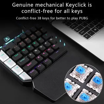 K109 Gaming Keyboard Mixed Light Green Axis One-Handed Mechanical Keyboard For Pubg Game
K109 Gaming Keyboard Mixed Light Green Axis One-Handed Mechanical Keyboard For Pubg Game