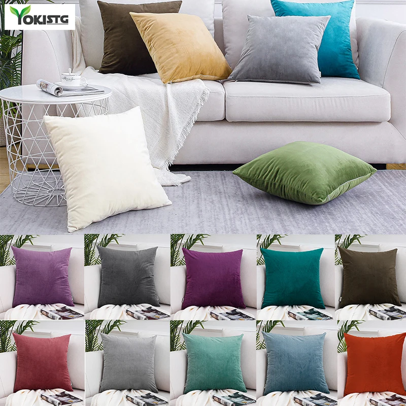 YokiSTG Solid Color Velvet Pillowcases Soft Cushion Covers Square Decorative Pillows For Sofa Bed Car Home Throw Pillow
YokiSTG Solid Color Velvet Pillowcases Soft Cushion Covers Square Decorative Pillows For Sofa Bed Car Home Throw Pillow