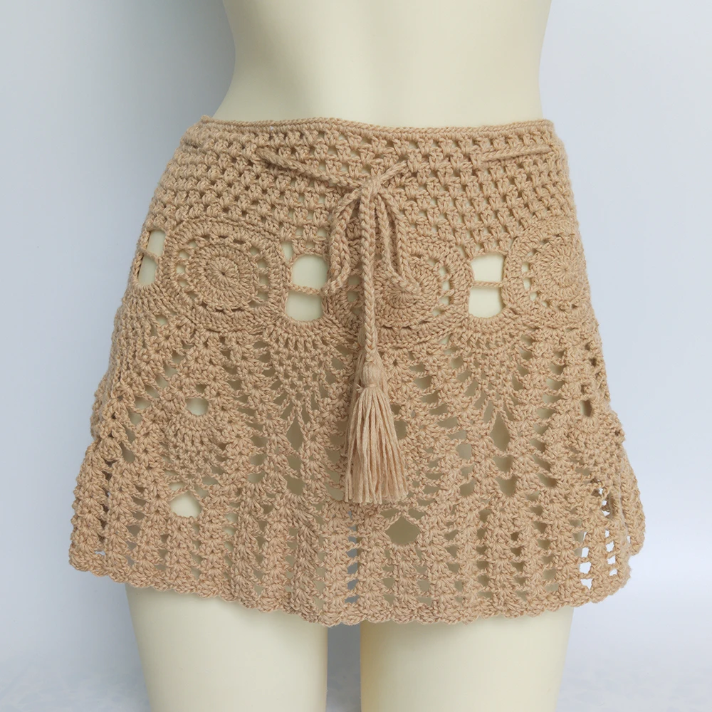 2021 New Sexy Crochet Tassel Beach Skirt Cotton Swimsuit Fused Skirt Casual Beach Running Lace See Through Slim Mini Skirts
2021 New Sexy Crochet Tassel Beach Skirt Cotton Swimsuit Fused Skirt Casual Beach Running Lace See Through Slim Mini Skirts