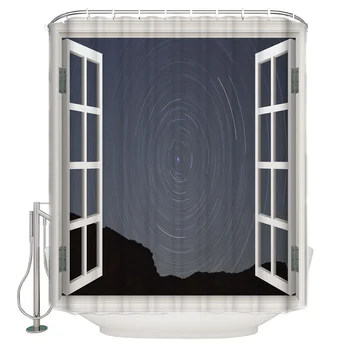 Shower Curtain Waterproof Polyester With 12 Hooks View Window Night Sky Orbit
Shower Curtain Waterproof Polyester With 12 Hooks View Window Night Sky Orbit