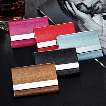 Multi Card Case Wallet Creative ID Card Holder Metal Leather credit Card Box Cover Business card holder wallet визитница #20
Multi Card Case Wallet Creative ID Card Holder Metal Leather credit Card Box Cover Business card holder wallet визитница #20
