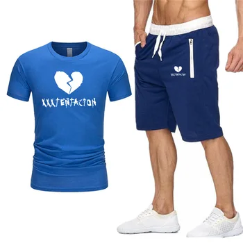 Brand Men's Sets XXXTentacion print Casual streetwear shorts suit sports Summer male jogging Sportswear Clothing Pant Men Set
Brand Men's Sets XXXTentacion print Casual streetwear shorts suit sports Summer male jogging Sportswear Clothing Pant Men Set