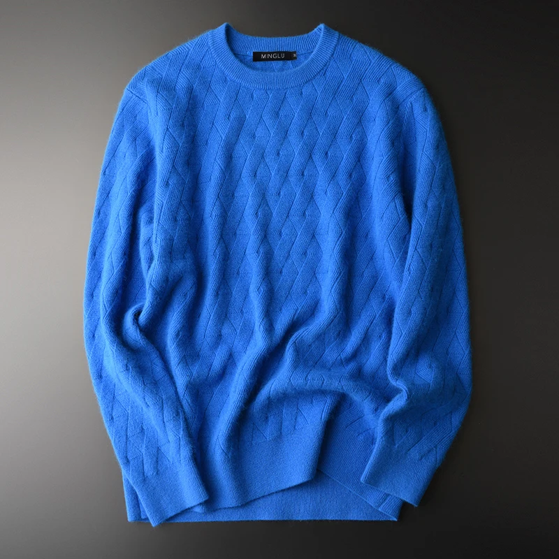 Soft Men Luxury Wool And Rabbit Fur Blending Round Collar Mens Sweaters Plus Size 4xl Fashion Sweater Man Winter
Soft Men Luxury Wool And Rabbit Fur Blending Round Collar Mens Sweaters Plus Size 4xl Fashion Sweater Man Winter