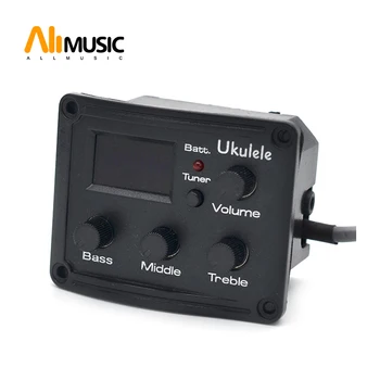 Ukulele 3 Bands EQ Equalizer with Tuner LCD Chromatic Pickup Piezo Transducer Balance Output
Ukulele 3 Bands EQ Equalizer with Tuner LCD Chromatic Pickup Piezo Transducer Balance Output