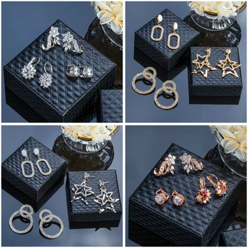 Fashion Crystal Earrings For Women 3pcs/Set Vintage Statement Cubic zirconia Geometric Drop Dangle Earrings 2020 Party Jewelry 
Fashion Crystal Earrings For Women 3pcs/Set Vintage Statement Cubic zirconia Geometric Drop Dangle Earrings 2020 Party Jewelry
