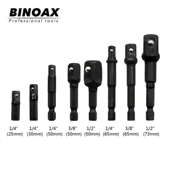 Black 8 Pcs/set Socket Adapter Power Set Hex Shank to 1/4" 3/8" 1/2" Extension Drill Bits
Black 8 Pcs/set Socket Adapter Power Set Hex Shank to 1/4" 3/8" 1/2" Extension Drill Bits